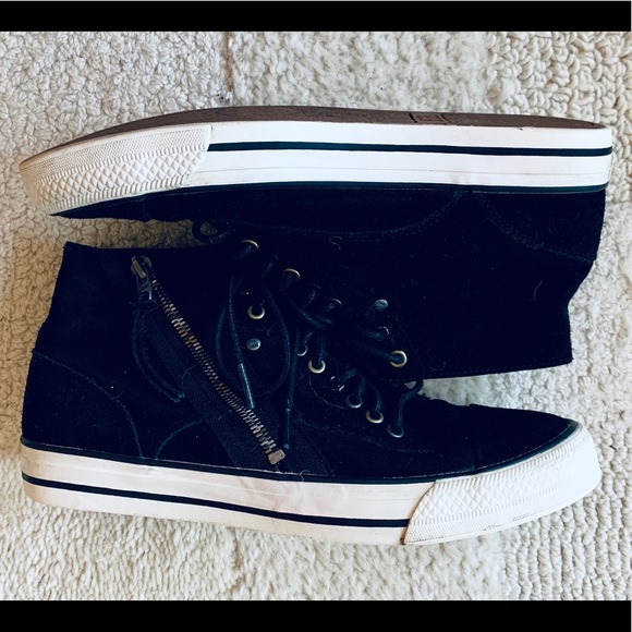 Diesel Shoes - Diesel Black Midtop Laika Persis zip sneaker 9